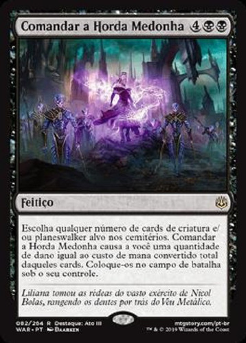 Deck Commander Preto - Descarte Magic The Gathering