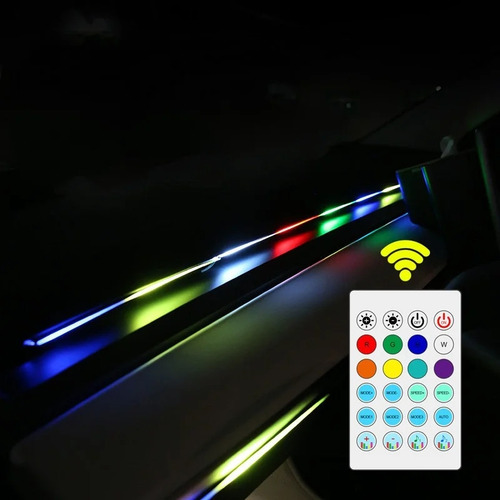 Hilo Led Tablero Luz Rgb Arcoiris Usb +bluetooth Control