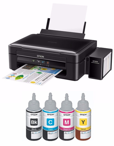 Impresora Epson L220 L380 Multifunción + 4 Tintas Originales