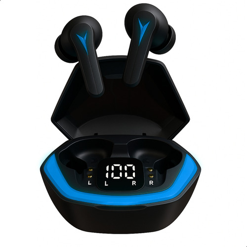 Fone De Ouvido Sem Fio Bluetooth 5.3 Microfone Led Gamer Cor Preto