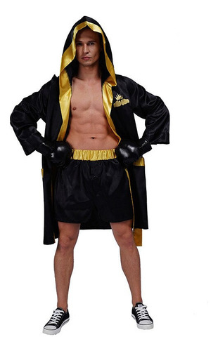 Disfraz De Boxeador Para Hombre, Disfraz Corto De Combate Pa