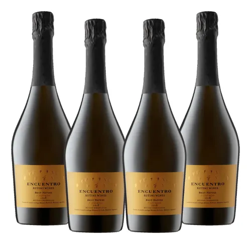 comprar Champagne Espumante Encuentro Brut Nature Rutini 750ml X 4u