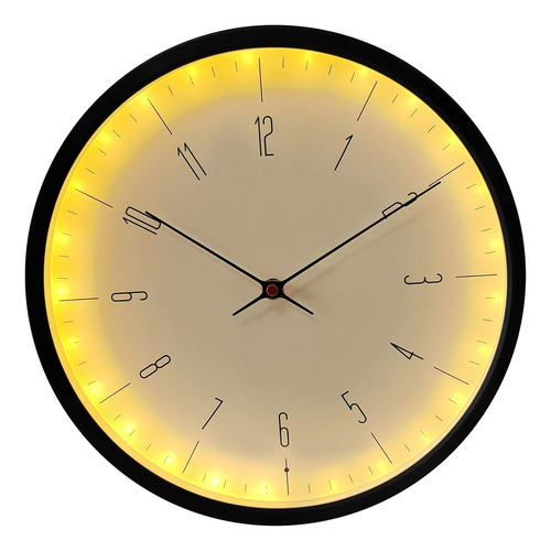 Maxspace Reloj De Pared Negro, Reloj De Pared De 12 Pulgadas