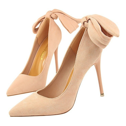 Zapatos De Mujer Supertacón Con Tacones Finos Y Ante Sim [u]