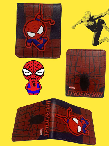 Billeteras Spiderman Vs Hombre Araña + Comics Marvel Unicas