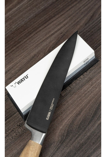 Cuchillo Santoku Wayu 30cm Acero Antiadherente