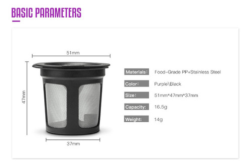 Coffee Capsules Taza Recargable Reutilizable Filtros De Café