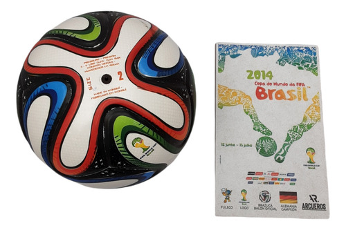 Balón Para Fútbol #2 Mundial Brasil 2014 + Afiche 