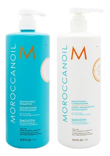 Moroccanoil Smooth Anti Frizz Shampoo + Acondicionador X1000