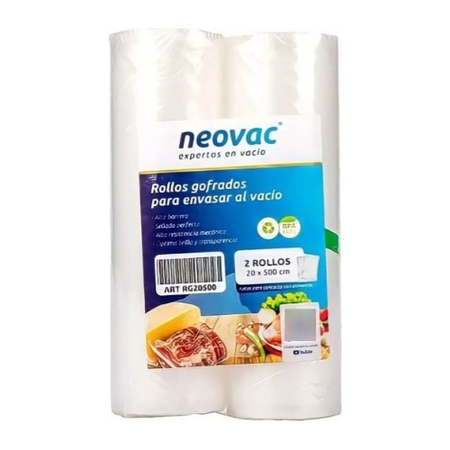 Imagen 1 de 4 de Rollos Bolsa Para Envasadora Al Vacío Rollo 22cm X 5mts X 2