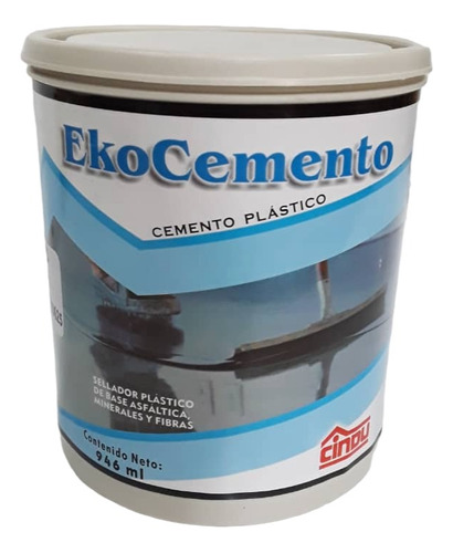 Cemento Plastico O Eko Cemento 1/4 De Galon Marca Cindu