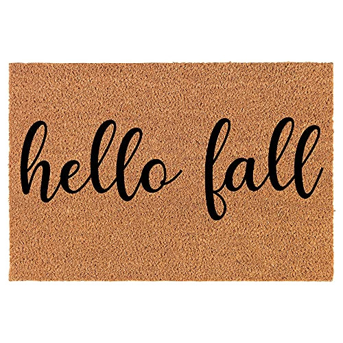 Tapete De Coco Natural  Hello Fall  (24  X 16 )