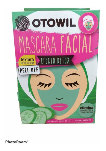 Imagen 6 de 6 de Mascara Facial Efecto Detox C/ Te Verde Otowil Sobre X20g