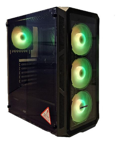 Gabinete Pc Gamer Aureox Rhea Arx 400 G Vidrio 4 Cooler Rgb