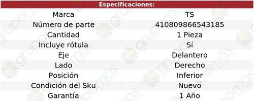 Horquilla Derecha Delantera Inferior Ts Civic 2006 A 2011