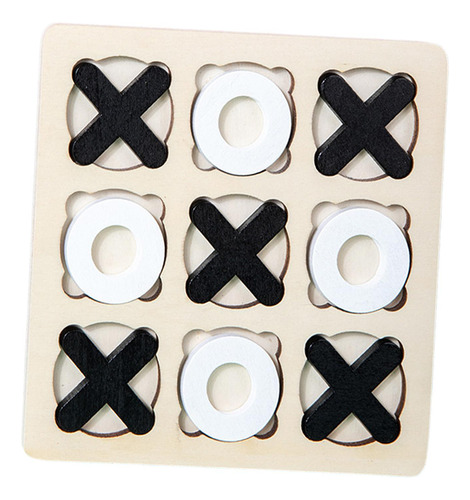 5 Juego De Mesa De Madera Tic Tac Toe, Juego De Estilo C