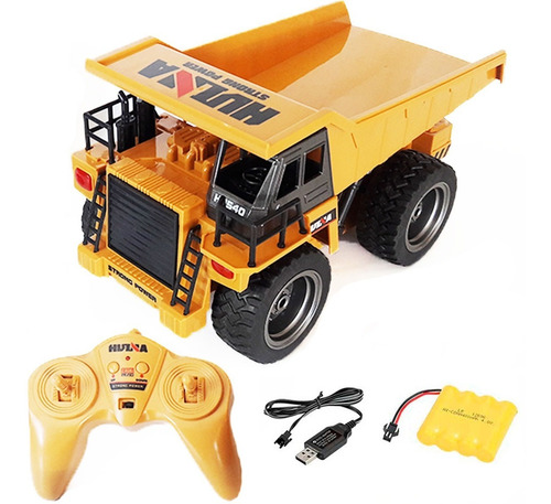 Caminhão De Controle Remoto Dump Truck 6 Ch Completo Huina