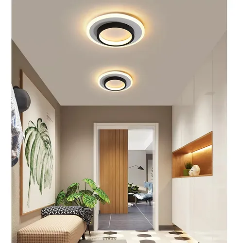 Lámpara De Techo Moderna 265v 32w Luz De 3 Colores Redonda
