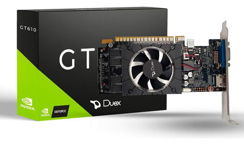 Placa De Vídeo Duex Nvidia Geforce Gt 610 1gb Gddr3 64 Bits