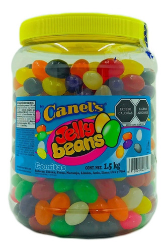 Jelly Beans Canels Bote 1.5 Kg Gomitas Confitadas Frutales