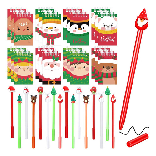 Jetec 48 Pcs Notas De Navidad De Navidad Set Mini Spiral Fun