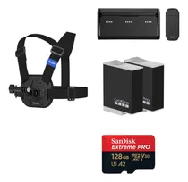 Comprar Kit Gopro Baterías Cargador Pechera Memoria Hero 9 10 11 12