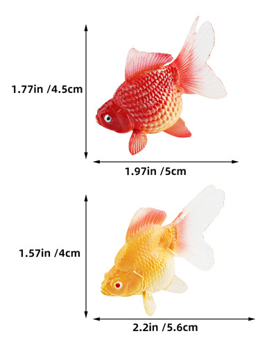 Artesanía Artificial De 2 Modelos De Peces Pequeños Con Form