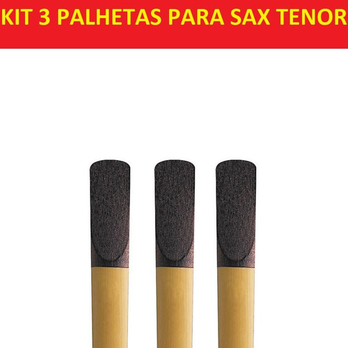 Kit 3 Palhetas Para Sax Tenor 1,5 Plasticover Rrp05tsx150