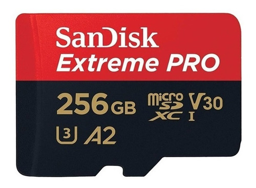 Cartão De Memória Micro Sd Sandisk Extreme Pro 256gb 200mb/s