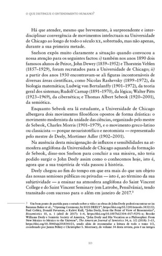 O Que Distingue O Entendimento Humano? ( John Deely )