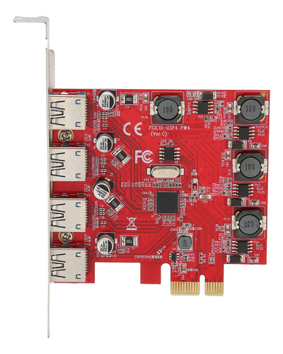 Tarjeta Pcie Usb 3.0, 4 Puertos, 5 Gbps, Expansión Pci Expre