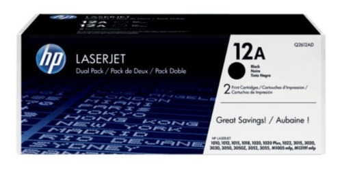 Toner Hp Q2612a Negro Laserjet 1010/1015/3015/30