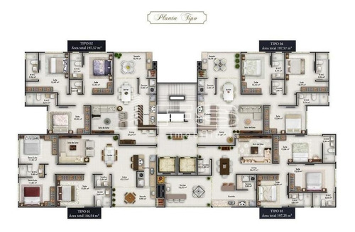 Imagem 4 de 12 de Ville De Lyon Res - 3 Suites Itapema - 2880