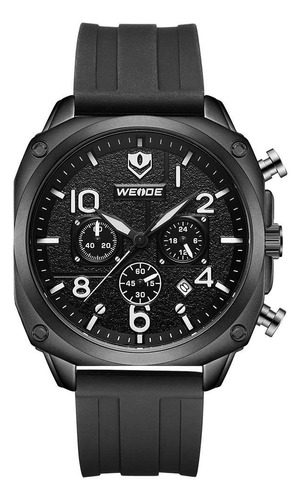 Relógio Weide Wd009b - Preto, Calendário, Resistente