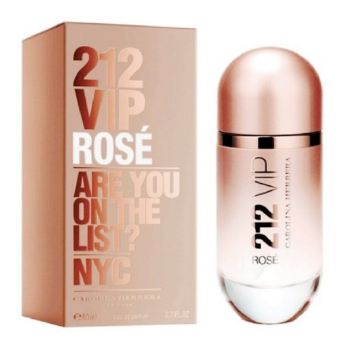 Perfume 212 Vip Rosé Woman Eau Parfum Carolina Herrera 80ml