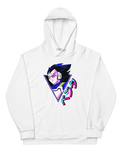 Sudadera Dragon Ball Z Vegeta Retro Vintage Neon. Saiyajin