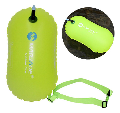 Boya De Natación Ligera Inflable De Seguridad Amarillo