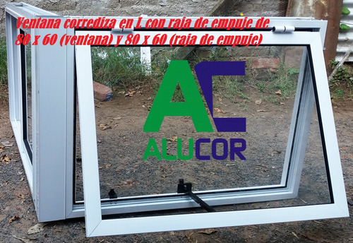 Ventana Esquinera Paño Fijo 80x100