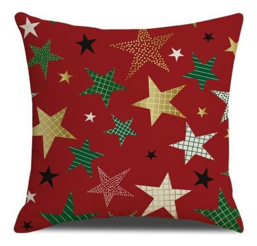 F Conjunto De 6 Fronhas De Natal 45 X 45cm