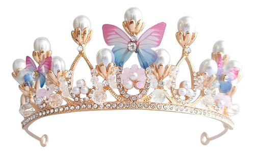 Zy Mariposas Perlas Coronas Reina Niña Boda Tocado Novias