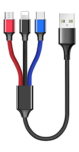Cable De Carga Usb Universal Con Micro Y Usb-c Para Auricula