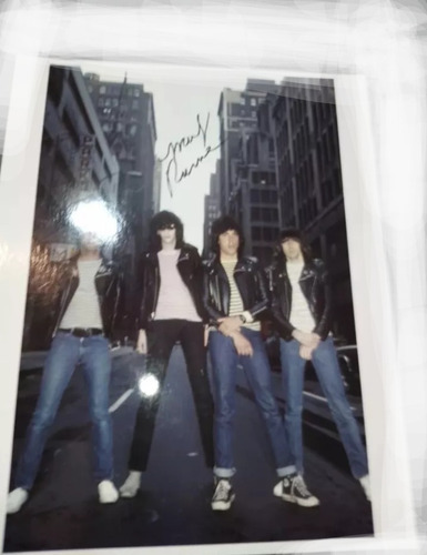Ramones Foto Autografiada X Marky Ramone