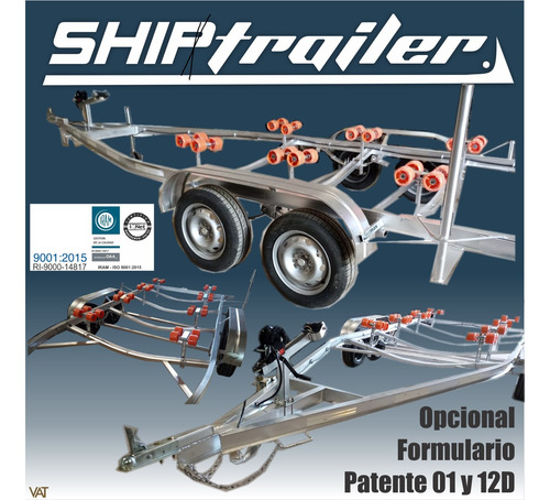 Trailer Nautico Hasta 5,5 Mts Patente Inmediata Lcm