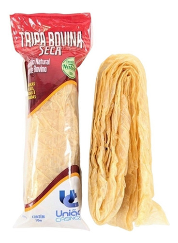 Tripa Bovina Seca Boi 200 Metros P/linguiça P/ Embutidos