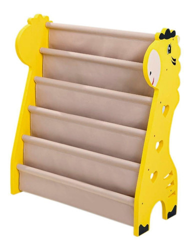 Rack Para Livros Infantil, Standbook Montessori Safári