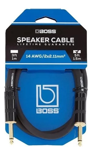 Boss Bsc-5 Cable Para Bocina De 1.5m Chapado En Oro
