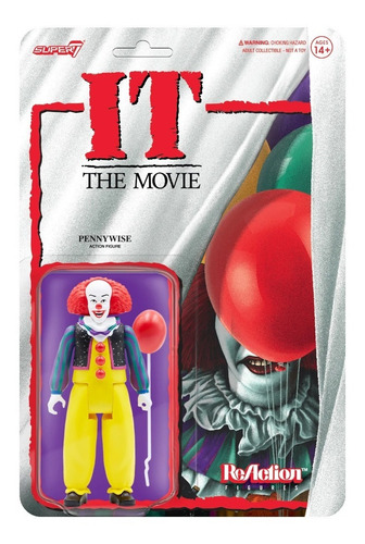 Super7 Reaction Pennywise It The Movie Figura Muñeco