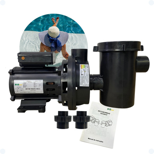 Motobomba Para Piscina Igui 1/3cv Com Pré Filtro Seg 