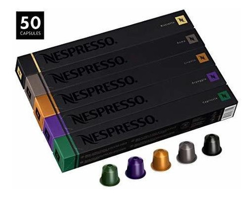 Paquete De Variedades Nespresso Para Originalline, 50 Cápsul