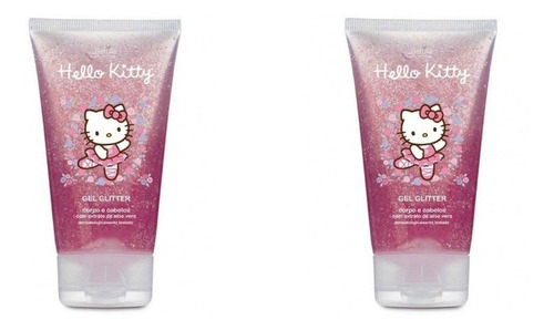 Gel Cabelo E Corpo Hello Kitty 180 Gr Glitter (02 Un)